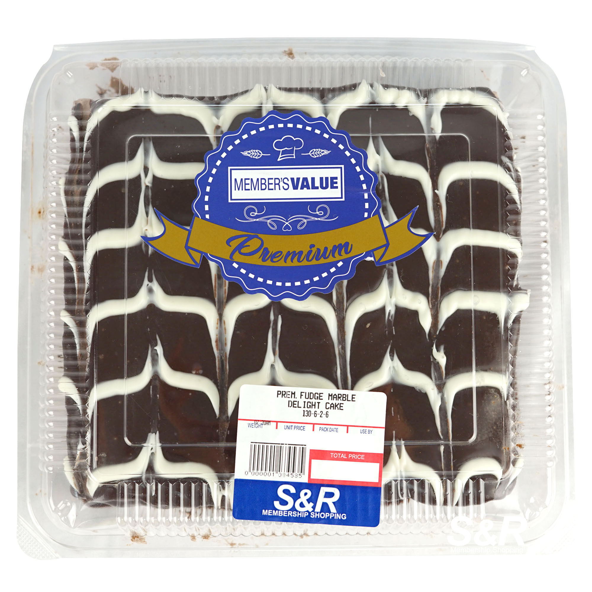 Member's Value Premium Fudge Marble Delight Cake 1pc Member's Value Premium Fudge Marble Delight Cake 1pc